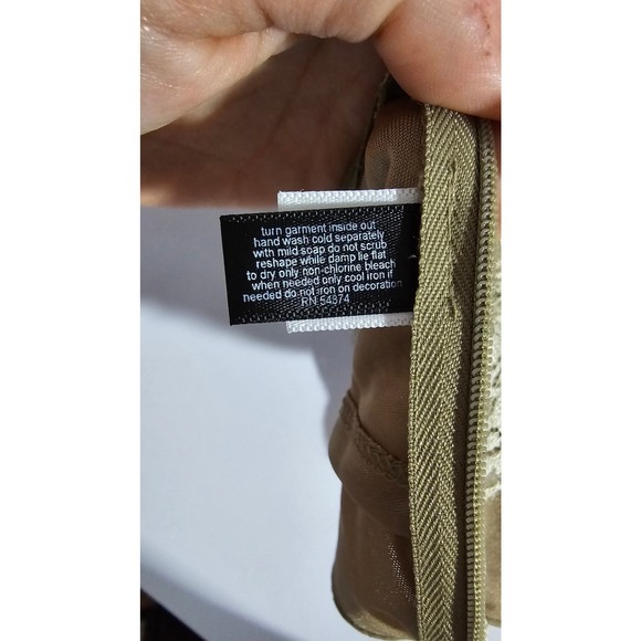 Vintage The Limited Padded Bra Top, Y2K, green, lace and sequin details - Picture 4 of 12